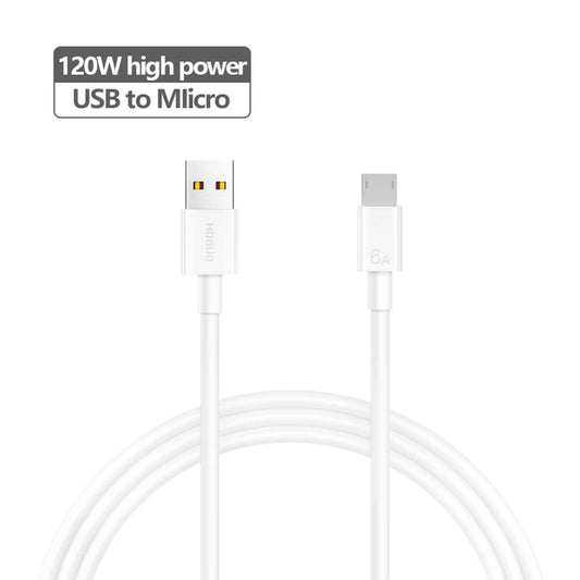 Cable 120W USB-A a MICRO-USB 1M - HOGUO H8