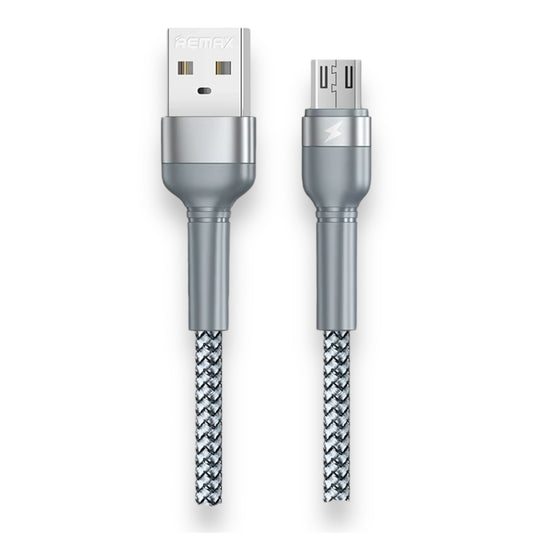 Cable USB-A a MICRO-USB 2.4A 1M - TRENZADO REMAX RC-124m