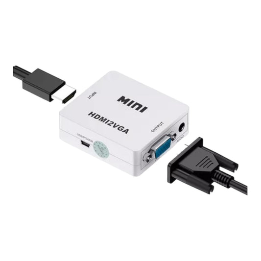 Convertidor HDMI a VGA Activo Audio 3.5mm 1080p